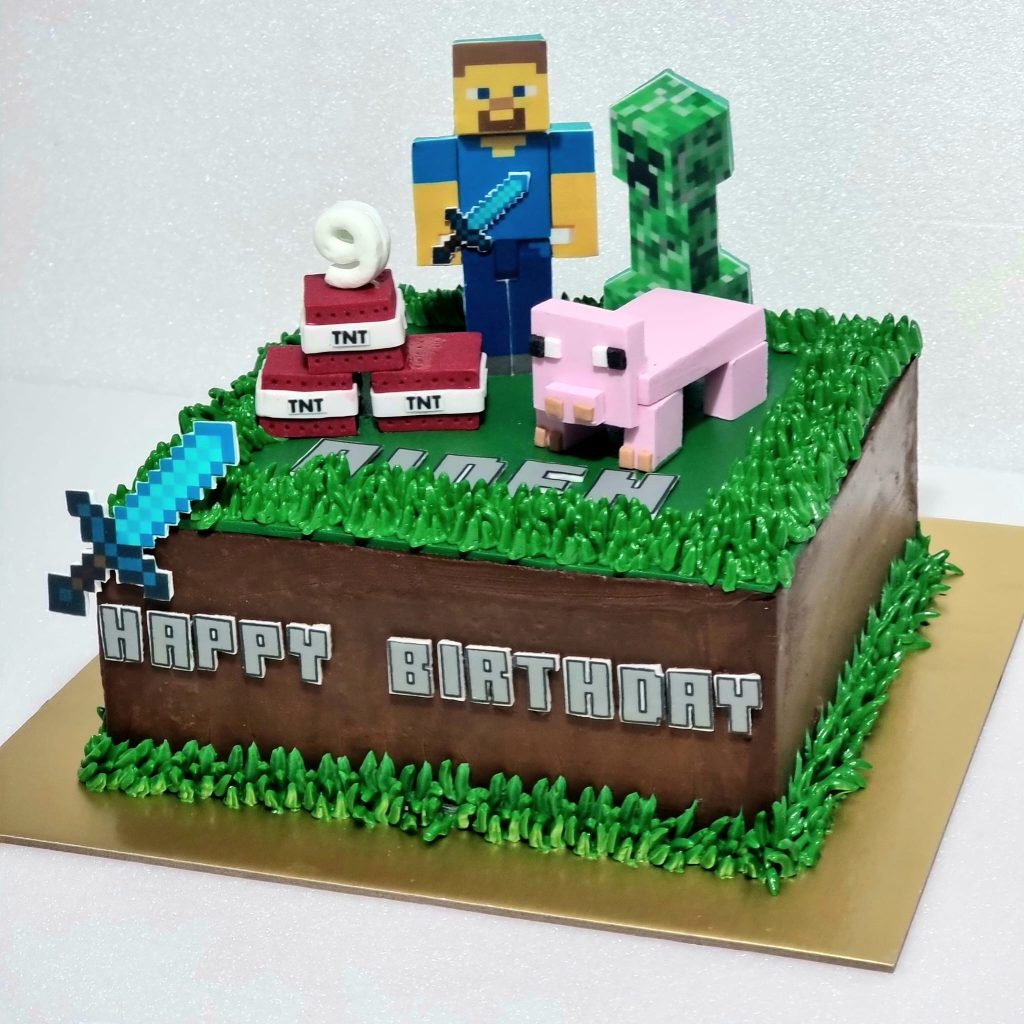 Minecraft Edition's 💖 *Slide 1 : Uk.18 cover cream hiasan tusuk 2D *Slide  2 : Letter cake uk.20 cm *Slide 3 : Cake Potong uk.20…